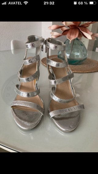 Sandalias ASOS plateadas