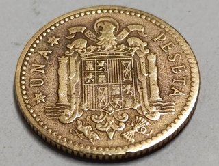 Moneda 1 Peseta 1947 Estrella 51 Franco