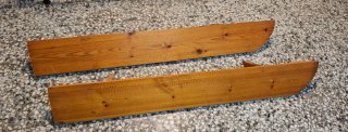 Estantes de madera maciza