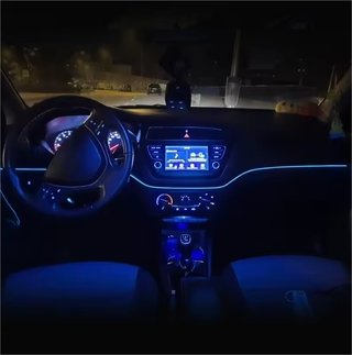 Tira LED Neón Coche USB Decoración Interior