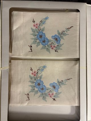 Completo letto matrimoniale vintage floreale