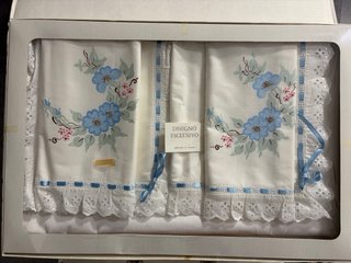 Completo letto matrimoniale vintage floreale