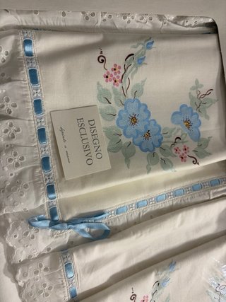 Completo letto matrimoniale vintage floreale