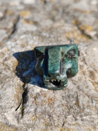 Figura Jaguar Maya Jade Nefrita México