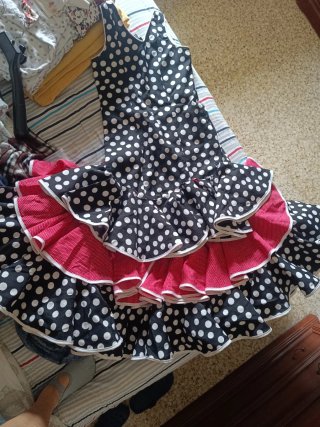Traje Flamenca Lunares Talla 10