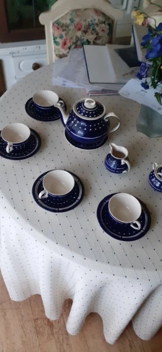 Juego de café de porcelana alemana