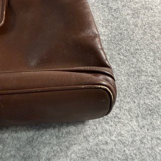 Borsa vintage vera pelle marrone