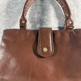 Borsa vintage vera pelle marrone