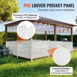 Paneles de Privacidad de Vinilo de 48" W x 48" H, Cerca para Aire Acondicionado, Pantallas de Privacidad para Botes de Basura, Enclosure de Equipos de Piscina, Kit de Pantallas de Privacidad con P...
