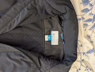 Abrigo Columbia Negro Hombre Talla L