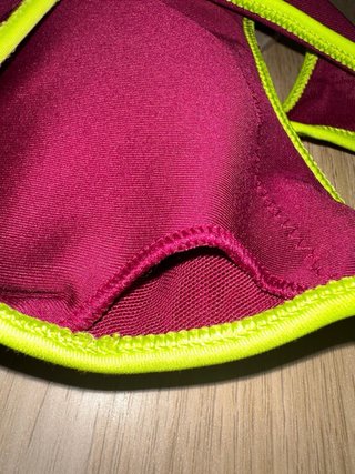 Reggiseno sportivo Adidas viola e lime taglia xxs