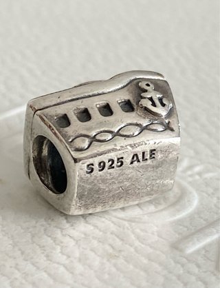 Pandora Charm Barco Crucero Ancla Plata