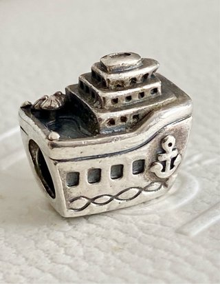 Pandora Charm Barco Crucero Ancla Plata