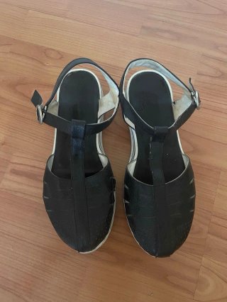 Sandalias negras plataforma talla 39
