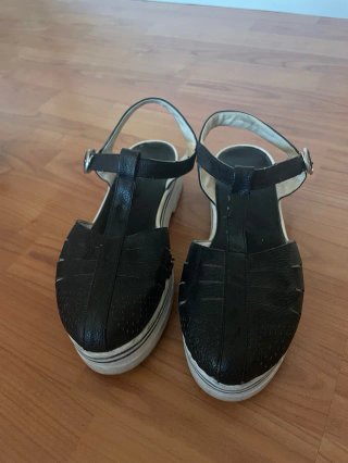 Sandalias negras plataforma talla 39