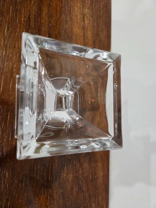 Castiçal Cristal D'Arques Geométrico