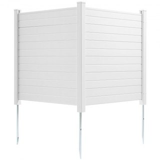 Pantallas de Privacidad para Exteriores, Valla para Aire Acondicionado de 50" W x 50" H, Enclosure para Equipos de Piscina, Valla de Privacidad de Vinilo Horizontal, Perfecta para Encerrar Cubos d...