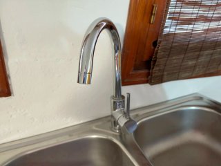 Fregadero doble seno con escurridor