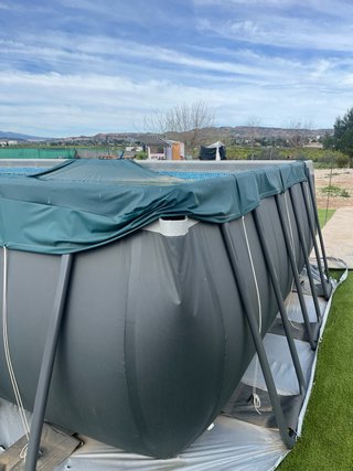 Piscina Intex Gris