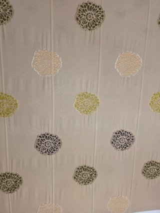 Estor de tela con estampado floral