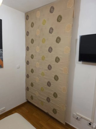 Estor de tela con estampado floral