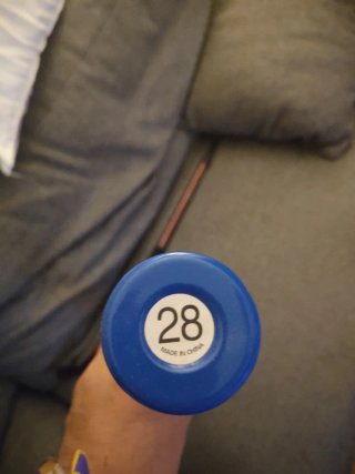 Bate de béisbol azul