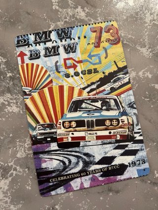 Chapa metalica de BMW 73 3.0 CSL BTCC 1973