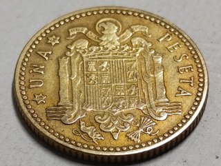 Moneda 1 Peseta 1947 Estrella 54 Franco