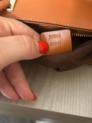 Borsa Gucci in pelle marrone monogram