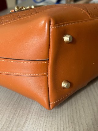 Borsa Gucci in pelle marrone monogram