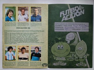 Álbum COMPLETO Fútbol en Acción, DANONE año 1981