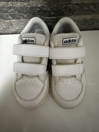 Scarpe Adidas Strappi Bianco/Nere Tg 26