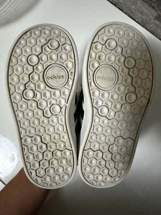 Scarpe Adidas Strappi Bianco/Nere Tg 26