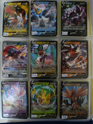 Lote 9 Cartas Pokémon V y GX