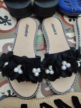 Chanclas Jomix Negras y Azules Nr 37/37/36/34