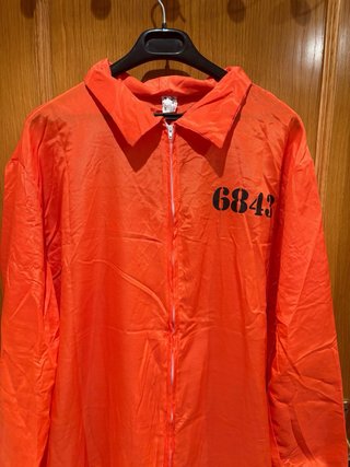 Disfraz Preso Naranja Talla XL