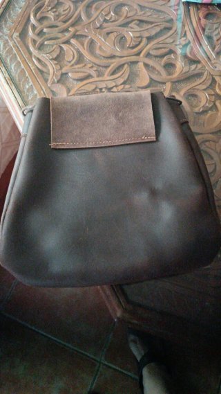 Mochila de cuero,  para  la caza