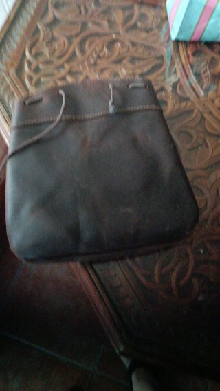 Mochila de cuero,  para  la caza