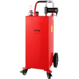 Caddy de Diésel de 30 Galones, 23.5 L/min, Tanque de Almacenamiento Portátil de 180W con Ruedas y Bomba Eléctrica, Tanque de Almacenamiento para Transferencia de Diésel