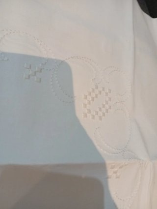 2 Fundas Cojín Bordadas Blancas