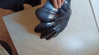 Centro tavola ceramica blu