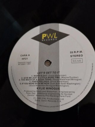 Vinilo Kylie Let's Get To It
