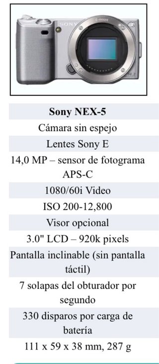 Cámara Sony Alpha Nex-5 + Accesorios