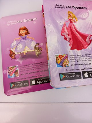 2 libros. DISNEY JUNIOR. Los números; Los opuestos