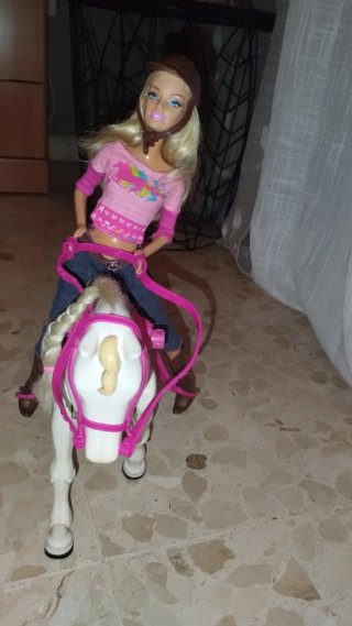 Barbie con caballo y accesorios