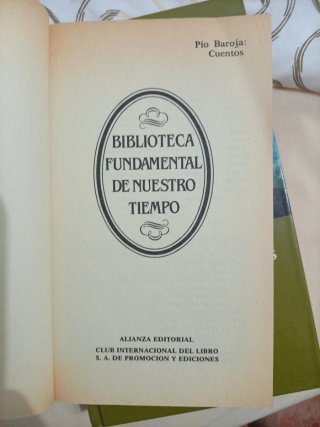 Cuentos Pío Baroja