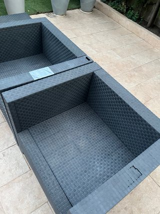 Conjunto sofá exterior gris