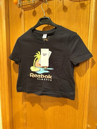 Camiseta Crop Top Reebok Mujer Talla XS