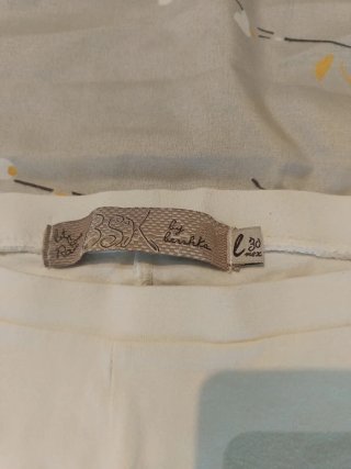 Mallas niña blancas y azul marino