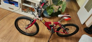 Bicicleta Infantil Roja y Blanca